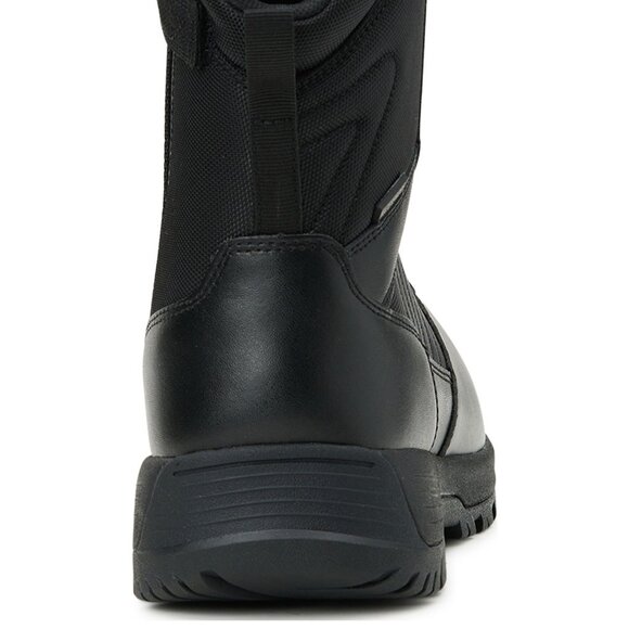 Men's Comfort Combat Tactical Boots Waterproof Slip Oil Resistant Zippered Black - Picture 6 of 10